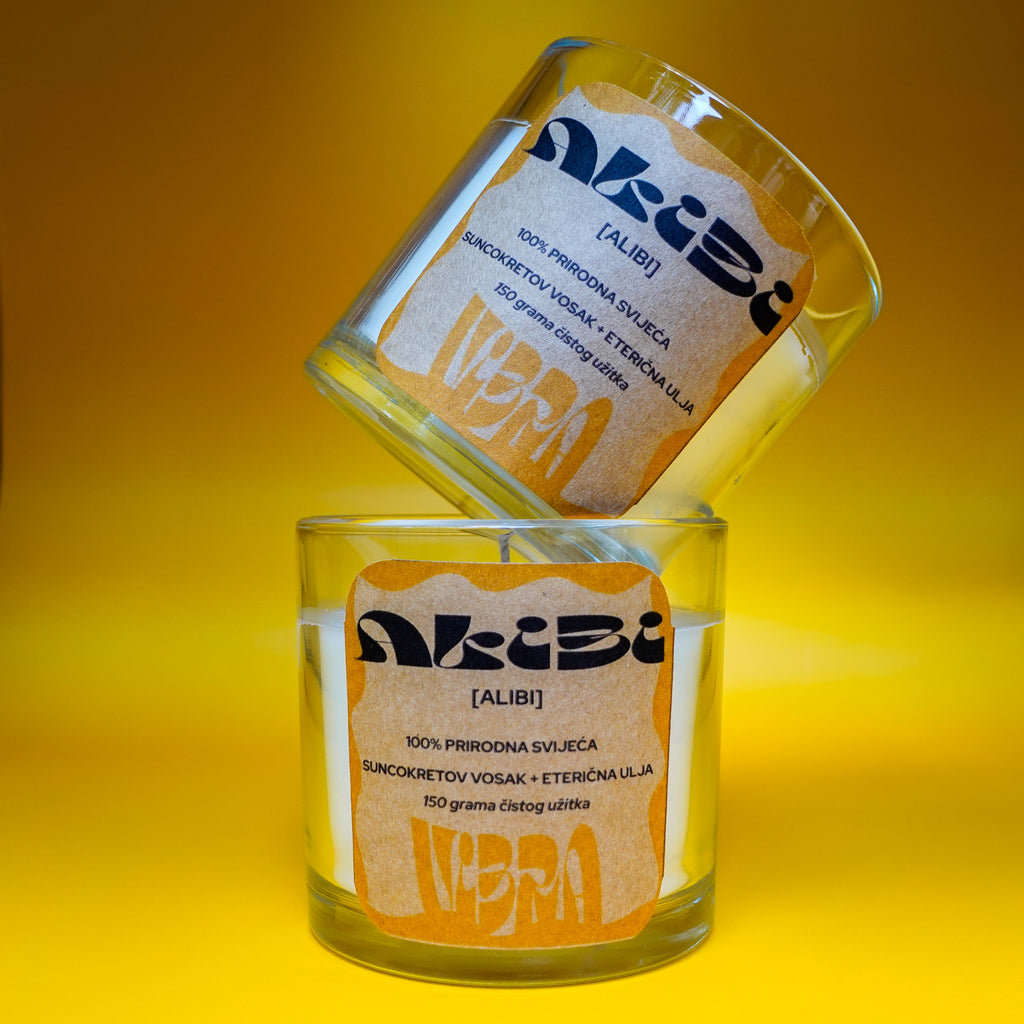 ALIBI [okrivi svijecu] Aromatična svijeća 150gr